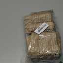 12 Pcs Half Dozen Egg Cartons Bulk Reusable Natural Pulp Paper Cardboard Egg Cartons with Labels Jute Ropes for Kitchen Easter Holiday Gifts Refrigeration Commercial Market Farm (4 Count)