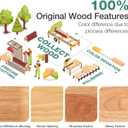 Novilla Queen Bed Frame with Headboard, Solid Wood Bed Frame Foundation with Wood Slat Support, No Box Spring Needed, Easy Assembly, Oak