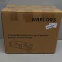 WRRLORS 6 Pack Stackable Storage Drawers,Clear Fridge Organizer with Handles and Movable Dividers,Pull-Out Acrylic Drawer Organizer for Pantry, Bathroom,Kitchen Undersink,Cabinet