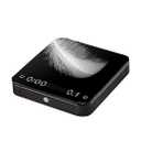 CUFEJORO Portable Coffee Scale,Digital Touch Espresso Scale with with Timer,2kg/0.1g High Precision,Rechargeable 1800mAh Battery Tempered Glass Mirror