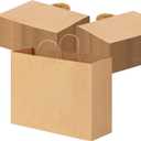 OUTUXED 16x6x12 Inch Brown Paper Bags with Handles, Kraft Large Paper Gift Bags Bulk for Small Business, Merchandise, Gifts, Shopping, Grocery