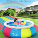 EVAJOY 10ft x 30in Above Ground Swimming Pool - Easy Set Inflatable Top Ring for Adults, Family, Backyard, Outdoor With Cover