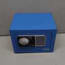 PATRON small safe box with keymini safe for moneysmall coin safes for home with codelittle jewelry lock box for kidsWall or Cabinet Safe for personal items, 0.236 Cubic Feet Blue