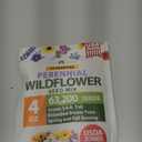 HOME GROWN Wildflower Seeds Bulk 4 oz 63,200+ Seeds 19 Varieties Non-GMO Perennial Mix, Butterfly & Pollinator Flower Seeds, Attract Bees, Birds & Hummingbirds, Outdoor Planting