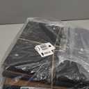 EWES 11 Inch Fabric Storage Cubes, 6 Pack Foldable Storage Bins with Handle, Storage Baskets Box for Shelves, Closet, Organizer, Brown Black