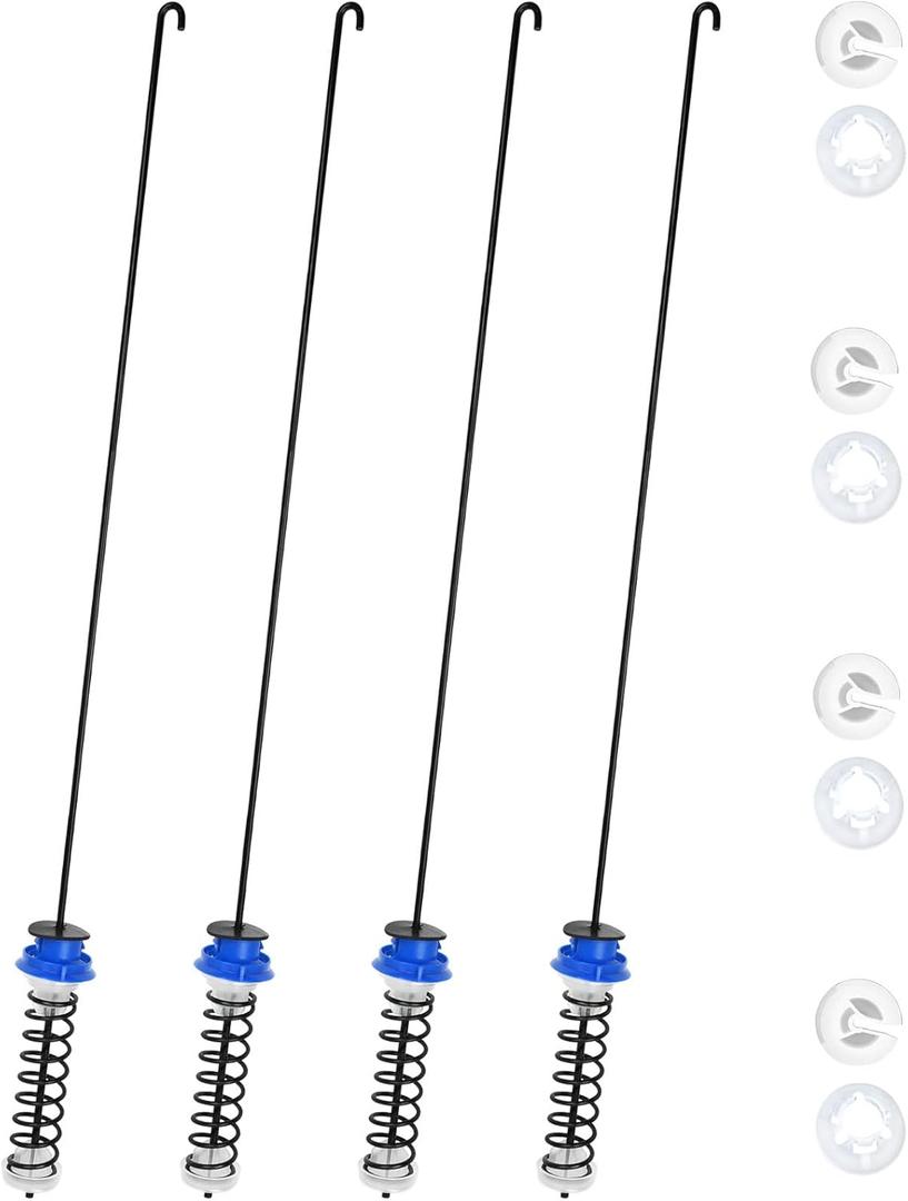 Upgrade W10247710 Washer Suspension Rod Kit4 Pcs Fit for whirlpool kenmore maytag Washing Machine Replace W10237427 W10256514 W10277357,Figure 5 Shows More Compatible Models