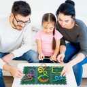 Creative 3D Sensory Cube Toys for Children with Autism,Silicone Fingertip Cube Toys for Anxiety Relief, Focus, ADHD & Autism,Suitable for Children and Adults,with 20 Silicone Strings (Green)