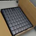 Akro-Mils 64-Drawer Plastic Drawer Storage Cabinet for Garage Organization, Bead Organizer, Building Bricks Storage, Teacher Toolbox, Makeup Organizer, 20" W x 6" D x 16" H, 10164 Black