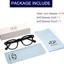 Johnny Depp Round Glasses for Women Men Vintage Circle Thick Frame Eyeglasses Non Prescription Glasses Clear lens Eyewear