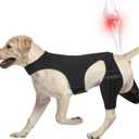 Dog Knee Brace for Back Leg, Dog Leg Brace Fit Large Middle Small Dogs for Luxating Patella, Hip Dysplasia, Torn ACL Hind Leg, Ligament Injuries (Large)