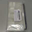 Full Cover Acrylic False Nail Tips, 500PCS Fake Nail Shape Artificial False Nails Tips 10 Sizes with Case for Nail Art Salons and Home DIY (Natural)