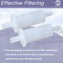 2 PCS 398319 3/8 Inch Inline Fuel Filter for Johnson Evinrude OMC for Mercury and for Yamaha Engines 10mm 802128A1 GP1-U775C-10-00 18-7831