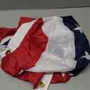 Bradford American Bunting USA Flag 2x4 ft Outdoor, Embroidered Pleated Fan Bunting Flags with 3 Brass Grommets, Patriotic America Flag Buntings for Outside for 4th of July Memorial Day Decorations