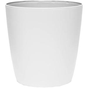 The HC Companies Aria Round Self-Watering Pot - Lightweight Plastic Planter for Herbs & More - Durable Plant Pots for Indoor Plants & Outdoor Plants (10" Matte White, Pack of 5)