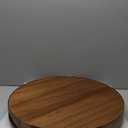 Extra Large 20INCH Premium Acacia Wood Tray Round Ottoman Tray with Handles Wooden Serving Tray Multi-Use for Dinner Breakfast in Bed Coffee Table Snack Entertaining Guests