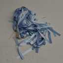 Whaline 40Pcs Wedding Ribbon Sticks with Bells Dusty Blue Streamers Fairy Stick Wands Ribbon Tassel Wands for Baby Shower Send Off Party Activities Holiday Celebration Supplies Dusty Blue