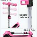 Elecorange T200/T500 Balance Electric Scooter for Kids Age 4-9, 2 Types Front Wheels, Electric Horn, Full Body Lights Up, Wide Deck, 5Mph Safe Speed, 70min Riding, Foldable Kick Scooter Boys & Girl
