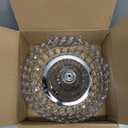 Hollow-Carved Design Crystal Fruit Bowl for Table Centerpiece/Counter/Gorgeous Fruit tray for your Kitchen.Nice Gift for Her.(Silver, Bowl Shape 1pc)