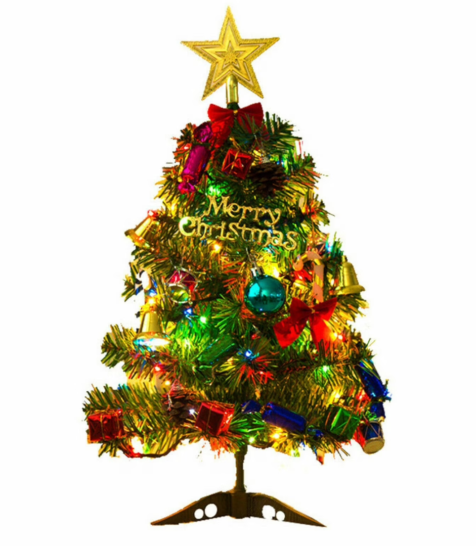 Small Christmas Tree Artificial Faux Mini Christmas Tree for Indoor Tabletop Decor
