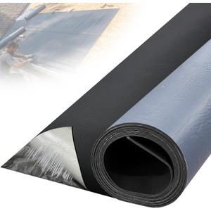 50mil EPDM Waterproofing Membrane for Roof Underlayment 16.5ft X 40in - Self-Adhesive Rubber Roofing Materials Heavy Duty Peel and Seal Roofing Roll for Patio, Rv, Metal Roof (Textured Surface)