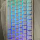 AULA F75 Pro Wireless Mechanical Keyboard with Knob,75% Hot Swappable Custom Gaming Keyboards,RGB Backlit,Pre-lubed Switches,Side Printed PBT Keycaps Creamy Sounding Computer Keyboard, Line White