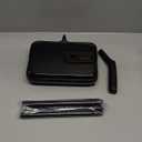 Eyliden Carpet Sweeper, Mini Size Lightweight Hand Push - No Noise, Non-Electric, Easy Manual Sweeping Only for Carpet Cleaning (Black)