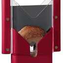Bagel Slicer, Perfect for Bagels, Safe Grip, Safety Shield, Bagel Cutter Stainless Steel, Universal Slicer (Red)