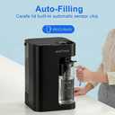 Mate 3 UV Reverse Osmosis Water Filter Countertop, 3:1 Pure to Drain, Autofill Pitcher, No Installation Water Purifier, Portable 9 Stage RO Water Filtration with Remineralization, Self-Cleaning, Black