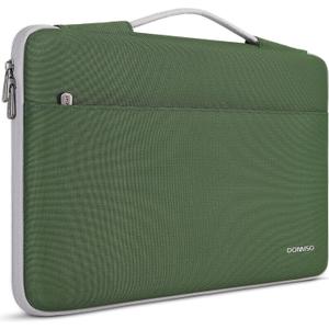 DOMISO 15.6 inch Laptop Case Sleeve Protective Cover Compatible with 16 inch MacBook Pro M4 M3 M2/Pro Max,15.6-16 inch HP Dell ASUS Lenovo Chromebook,Waterproof Computer Cases Bag with Handle,Green