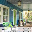 Inwa Bluetooth Outdoor Speaker, IPX5 Waterproof Wall Mount Speaker, Wireless Sync Up to 100 Speakers, Connect Seamlessly to Phone, Computer, Suitable for Patio, Porch, Gazebo, Garage, 2 PCS