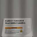 Homemory Black Tea Lights Candles Battery Operated, 200+Hour Flameless Flickering Fake Electric LED Colored Tealights Candles for Halloween, Theme Party, Wedding Table Decor, Holiday Decor, 24Pack