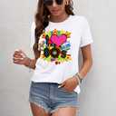 80s Shirt for Women: I Love The 80's Shirt Vintage 80s Shirts Casual Retro 80s Outfits Fashion 80s Nostalgia Tees Tops (White, XL)