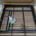 DUMOS Dog Playpen 24 Inch 6 Panels Indoor Outdoor Metal Pet Fence