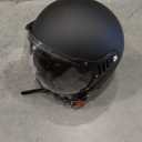 Yesmotor 3/4 Motorcycle Helmets Retro Open Face Vespa Scooters Helmet with Clear Visor for Men and Women- DOT Approved