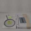 Lighted Makeup Mirror, 3000 mAh Rechargeable Double Sided Magnifying Vanity Mirror with 3 Colors, 1x/10x, 360 Rotation , Brightness Adjustable Magnification Cosmetic Light up Mirror, Women Gift (Chrome)