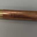 10" Long Brass Nipple Pipe Fitting with 3/4" Nominal Diameter and NPT Ends