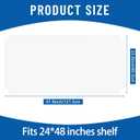 Frienda Set of 6 Wire Shelf Liner 24 x 48 Inch Heavy Duty Shelf Liners for Wire Shelving, Waterproof Non Adhesive Plastic Mat for Metal Rack Kitchen Shelves, Shoe Rack