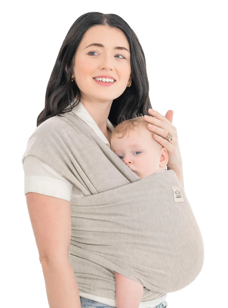KeaBabies Baby Wrap Carrier  All in 1 Original Baby Carrier Newborn to Toddler Sling, Easy to Wear, Hands Free Bonding, Lightweight, Breathable Infant Wraps (Stone Gray)