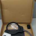 10X 30X Large Magnifying Glass with Light and Stand, 5-inch Lens, 5 Color Modes, Hands Free Magnifying Lamp for Close Work, Lighted Magnifier Desk Lamp for Craft Sewing Jewelry Painting Reading