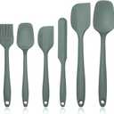Silicone Spatula Set of 3, Rubber Spatulas Silicone Food Grade, Kitchen Utensils Set Heat Resistant Nonstick Easy to Clean Dishwasher Safe for Baking,Cooking,Mixing (Green)