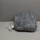 Bedsure Heated Blanket Electric Throw - Soft Ribbed Flannel GentleSoft Electric Blanket, Heating with 4 Time Settings, 6 Heat Levels, 3 hrs Timer Auto Shut Off, Gift for Grandma (50x60 inches, Grey) (Throw, 01 - Grey)