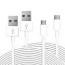 2 Pack 16.4ft/5M Power Extension Cable for Any USB-C Enabled Security Cameras or Devices(Phone, Switch Pro Controller, etc), USB A to C Extension Charging and Data Sync Cord