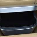 Amazon Basics Smudge Resistant Rectangular Trash Can With Soft-Close Foot Pedal, Brushed Stainless Steel, 30 litre/7.9 Gallon, Satin Nickel Finish, 13.8"L x 11.8"W x 25"H