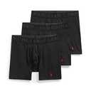 POLO RALPH LAUREN 3-Pack 4D-Flex Cotton Modal Stretch Boxer Briefs 3 Polo Black MD M