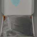 MINLEE Silver Gray Wig with Bangs for Women 14 Inch Short Bob Wavy Curly Wig Gray Hair Wigs Heat Resistant Synthetic Wigs