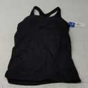 ATTRACO Ribbed Workout Tank Tops for Women with Built in Bra Tight Racerback Scoop Neck Athletic Top (Small, Black)