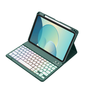 Akkerds for iPad A16 Case with Keyboard  7 Colors Backlit Keyboard for iPad 10th Generation/iPad Air 11 Inch  Wireless Folio Cover for iPad Air 10.9 Inch/iPad Pro 11 Inch 2022/2021/2020 (Green)
