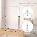 Foldable Gymnastics Bar, 5-Height Adjustable Gymnastic Bars for Kids at Home,Robust & Stable for Indoor/Outdoor Using,Weight Limit 140LBS