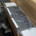 Salamir Queen Headboard Only, Headboard for Queen Size Bed with Storage, Upholstered Headboards with LED Lights & Charging Station, Attach Frame, Ideal for Bedroom/Dorm/Guest Room, Dark Grey & Brown