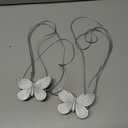 2 PCS Curtain Holdbacks,Resin Magnetic Butterfly Curtain Tie Back Clips for Outdoor Home Office Fixed Curtains